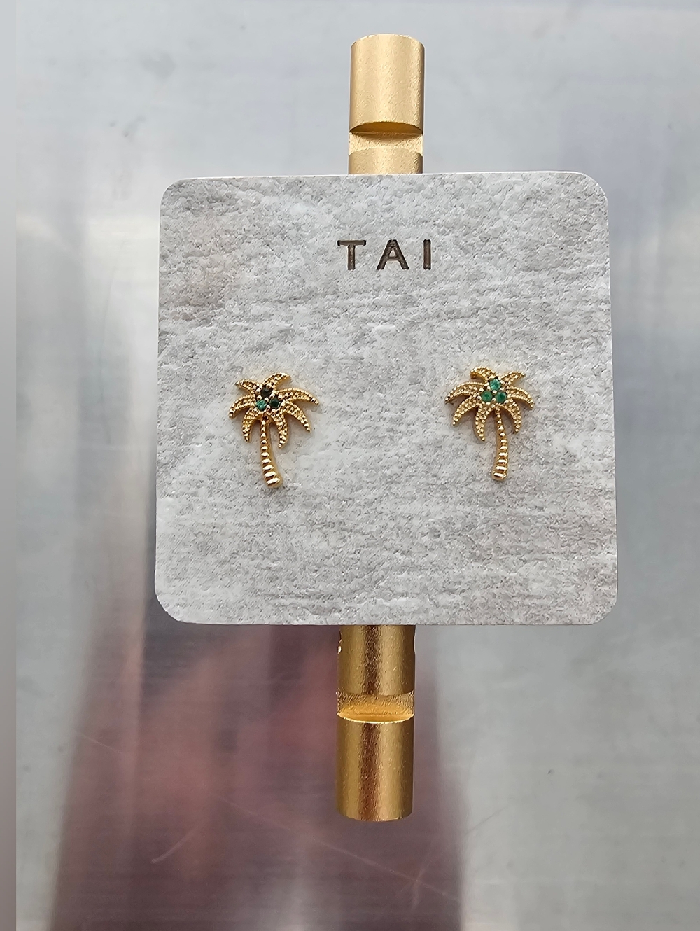 Tai Palm Tree Stud Earrings